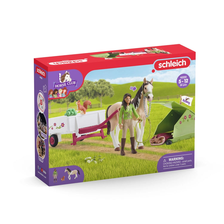 Schleich #42533 Horse Club Sarah's Camping Adventure Playset with Rider - Brand New!