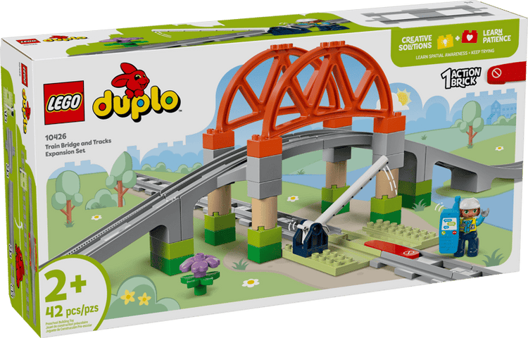 LEGO DUPLO #10426 Train Bridge and Tracks Expansion Set - Brand New!