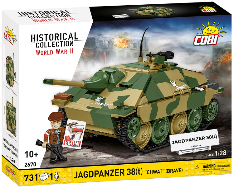 COBI #2670 JagdPanzer 38(t) Brave Tank Destroyer - Brand New!