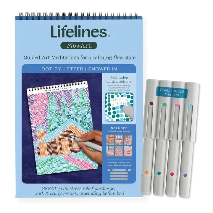 Lifelines FlowArt Dot by Letter - Snowed In #LL-16-3162 - Brand New!