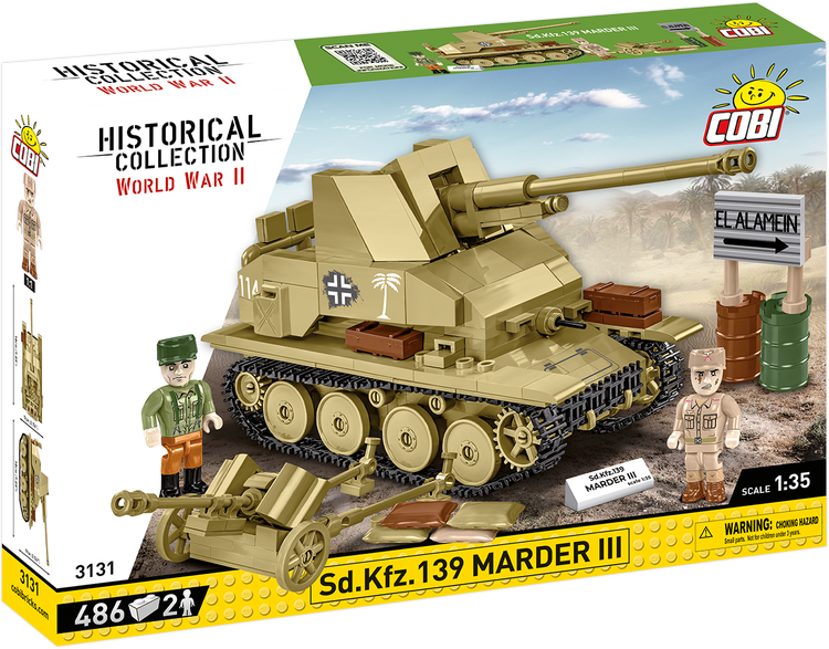 Cobi Toys #3131 Sd. Kfz. 139 MARDER III Tank Destroyer - Brand New!