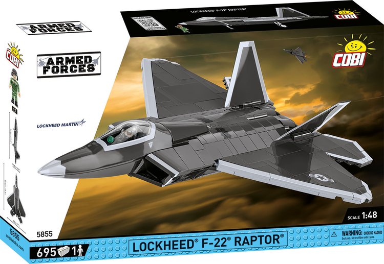 COBI TOYS #5855 Lockheed F-22 Raptor Fighter Jet NEW! – The Corner
