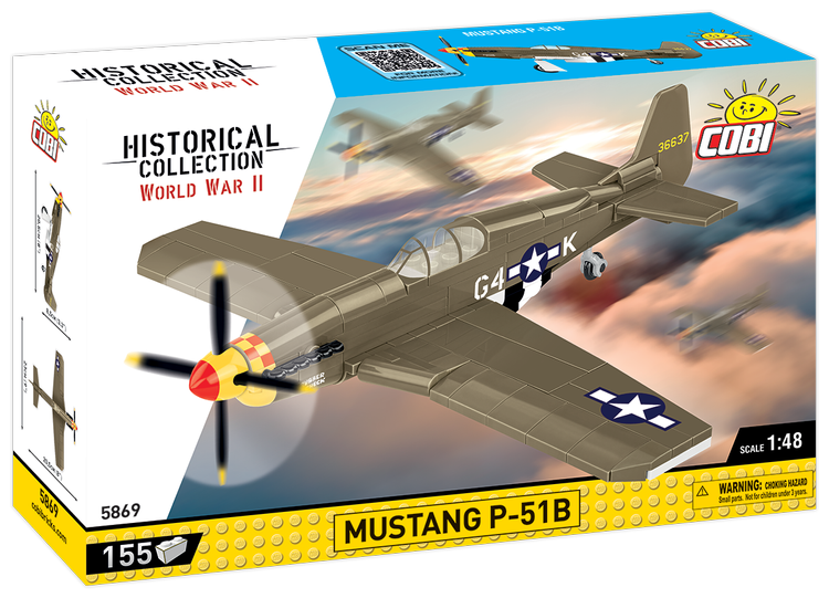 Cobi Toys #5869 Mustang P-51B Fighter - Brand New!
