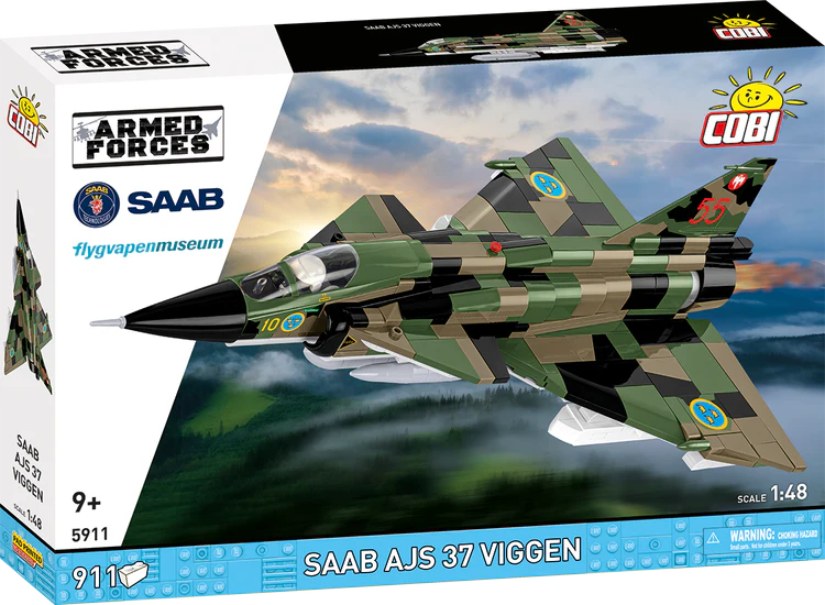 COBI Toys #5911 SAAB AJS 37 Viggen Jet Fighter - Brand New!