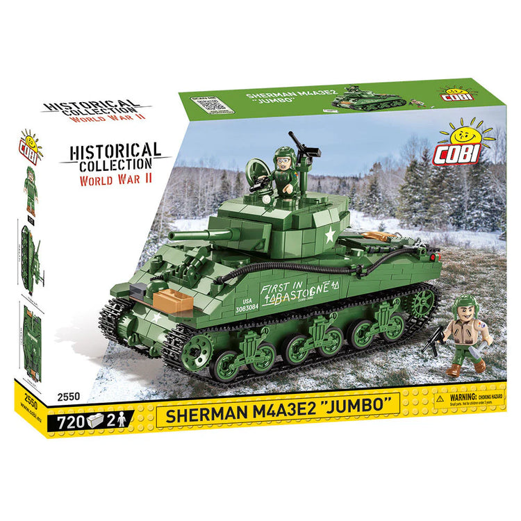 COBI #2550 Sherman M4A3E2 "Jumbo" Tank - Brand New!