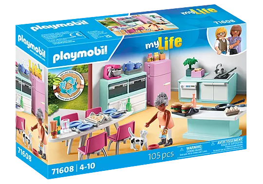 Playmobil #71608 Kitchen with Dining Table - Brand New!