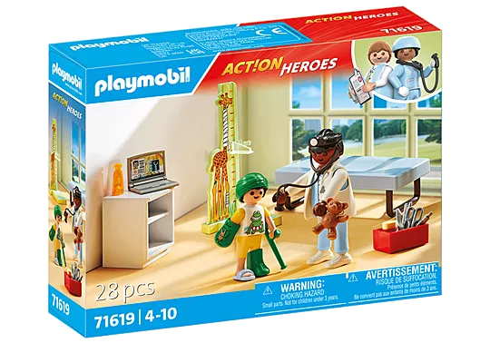 Playmobil #71619 Pediatrician with Teddy Bear - Brand New!