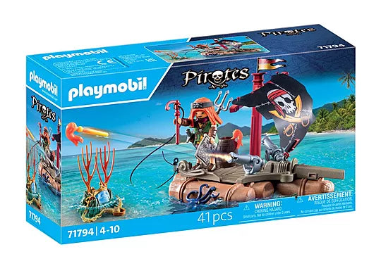 Playmobil #71794 Pirate Raft with Treasure - Brand New!