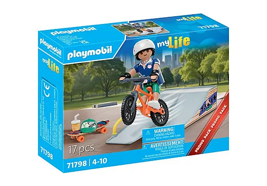 Playmobil #71798 Skateboarder with Ramp - Brand New!
