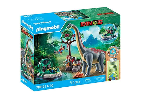 Playmobil #71819 Brachiosaurus with Hovercraft - Brand New!