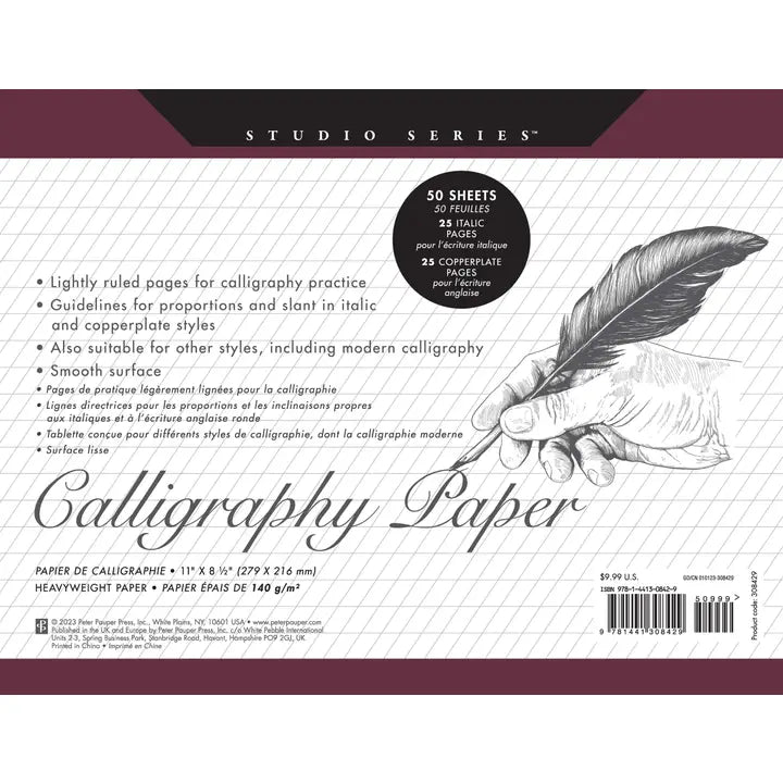 Peter Pauper Studio Series Calligrapy Paper - Brand New!