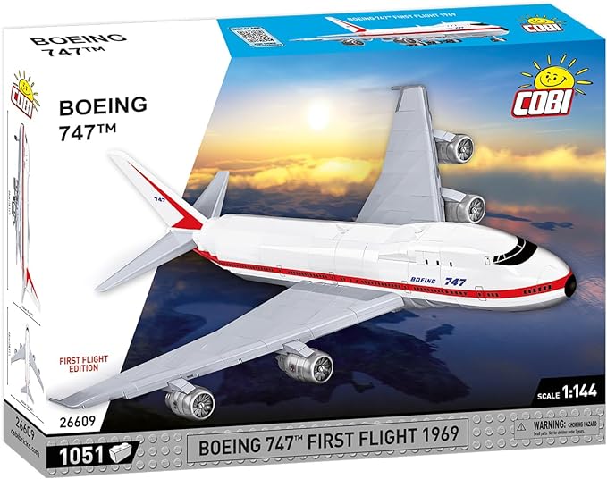 COBI Toys #26609 Boeing 747 Plane First Flight Edition DAMAGED BOX