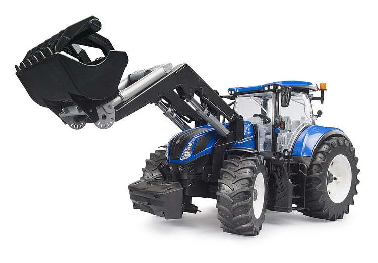 Bruder Truck #03121 New Holland T7.340 with slip-on front loader - Brand New!