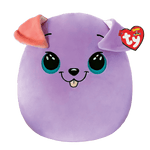 TY Squishy Beanies Bitsy the Purple Dog - Brand New!