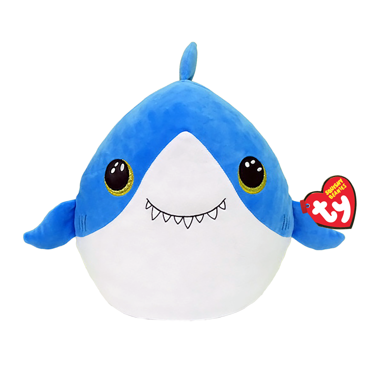 TY Squishy Beanies Finsley the Shark - Brand New!