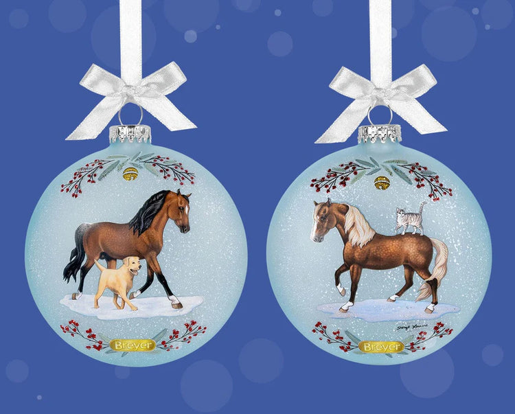 Breyer Holiday #10317 Morgan & Friends - 2025 Artist Signature Ornament - Brand New!
