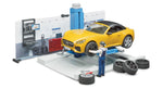 Bruder #62110 Car Service Playset - New Factory Sealed