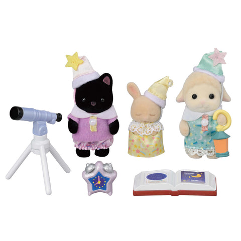 Calico Critters #CC2173 Nursery Friends -Sleepover Party Trio - Brand New!