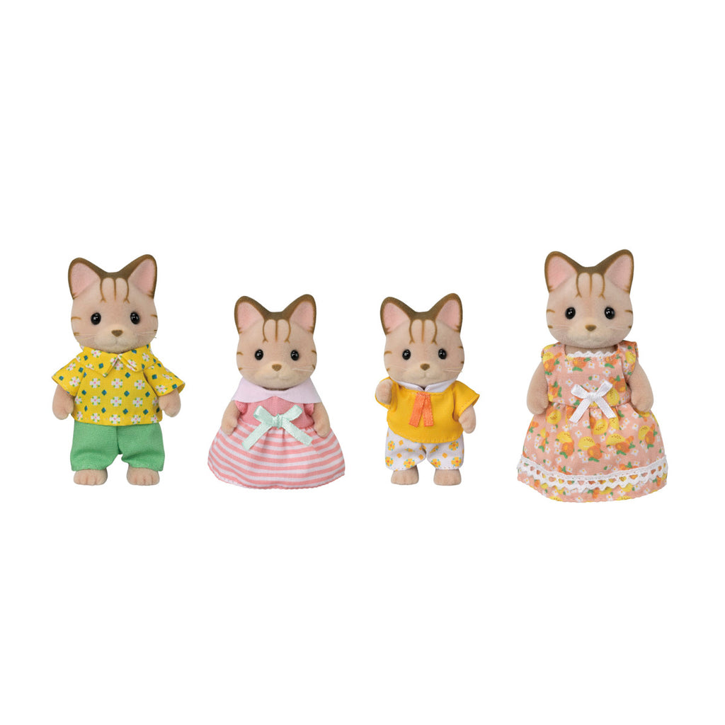Calico Critters #CC2307 Striped Cat Family - Brand New!