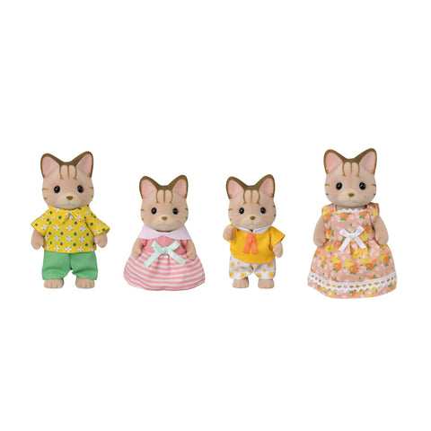 Calico Critters #CC2307 Striped Cat Family - Brand New!