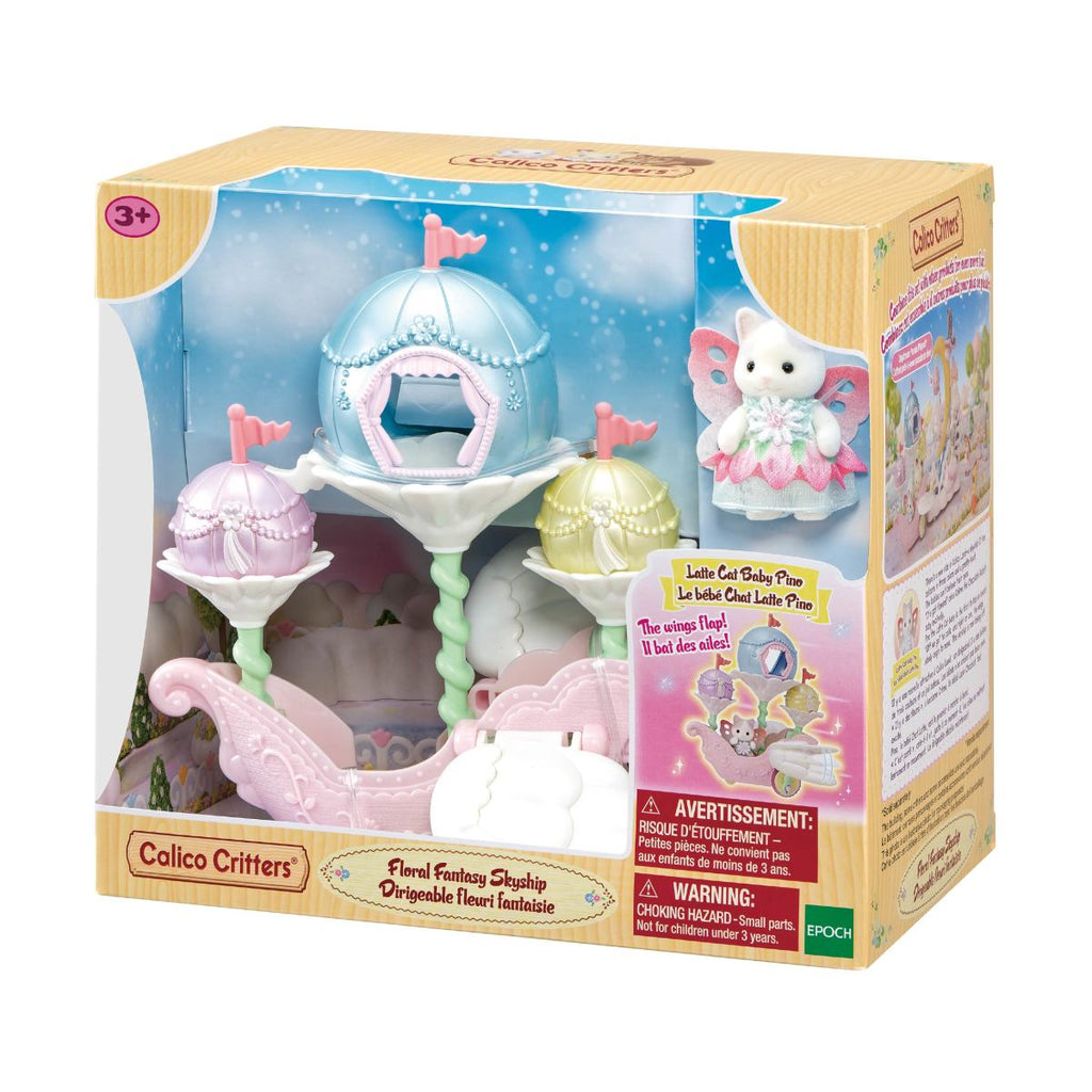 Calico Critters #CC2324 - Floral Fantasy Sky Ship - Brand New!