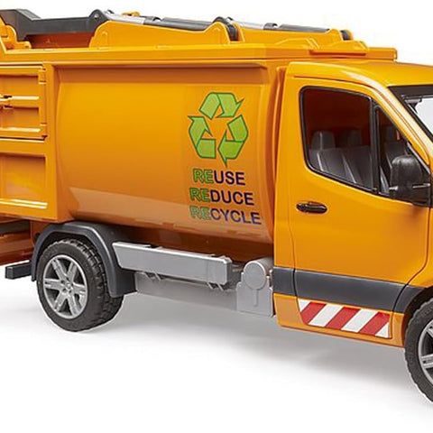 Bruder #02682 MB Sprinter Garbage Service Vehicle with Cans - Brand New!