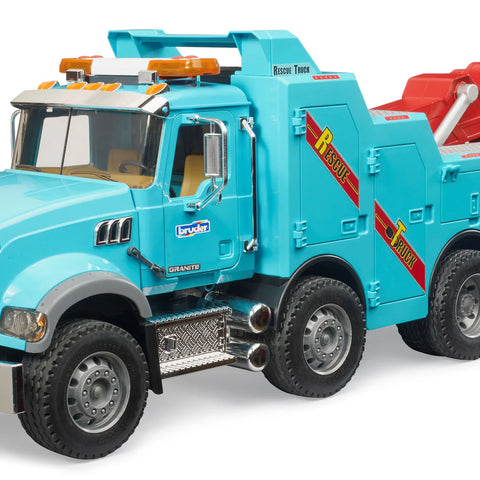 Bruder Trucks #02831 Mack Granite Recovery and Towing Truck with L&S Module - Brand New!