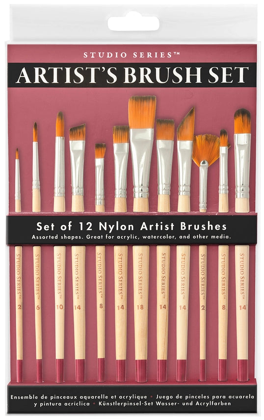 Peter Pauper Press Studio Series Artist's Brush Set - Brand New!
