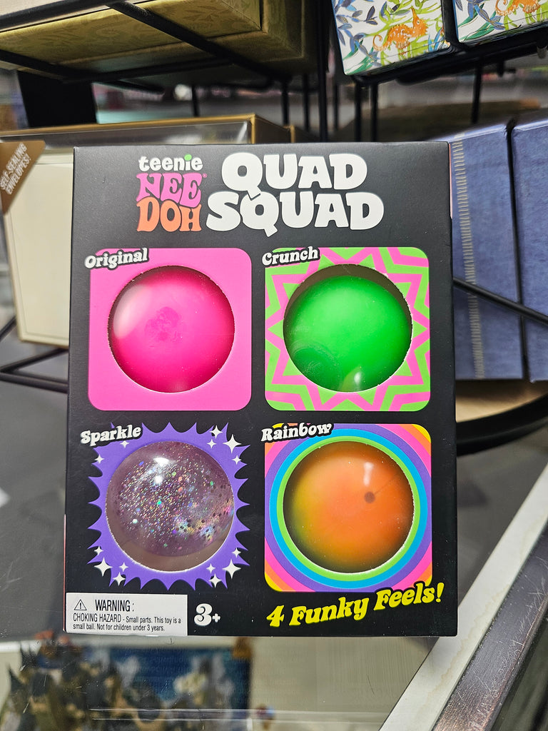 Teenie NeeDoh Quad Squad - 4 Funky Feels - Brand New!
