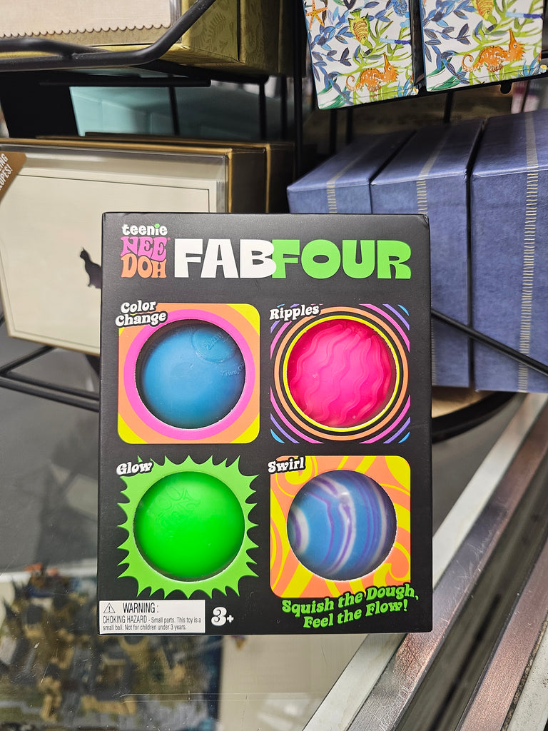 Teenie NeeDoh Fab Four - Squish the Dough, Feel the Flow! Brand New!