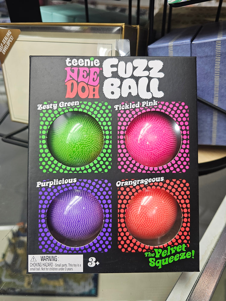 Teenie NeeDoh Fuzz Ball - The Velvet Squeeze! Brand New!