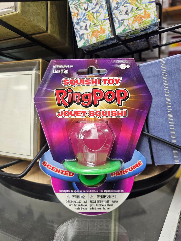 Ring Pop Squishi Scented Squeeze Toy - Strawberry Ring Pop - In Stock!