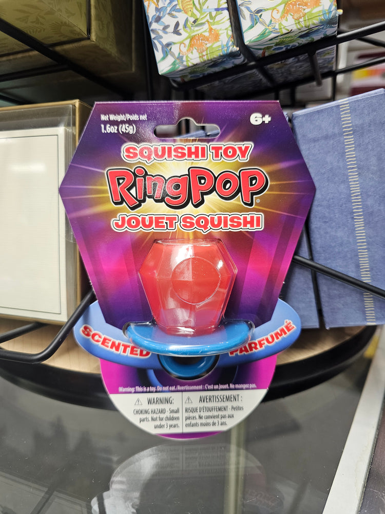 Ring Pop Squishi Scented Squeeze Toy - Cherry Scented Ring Pop - In Stock!