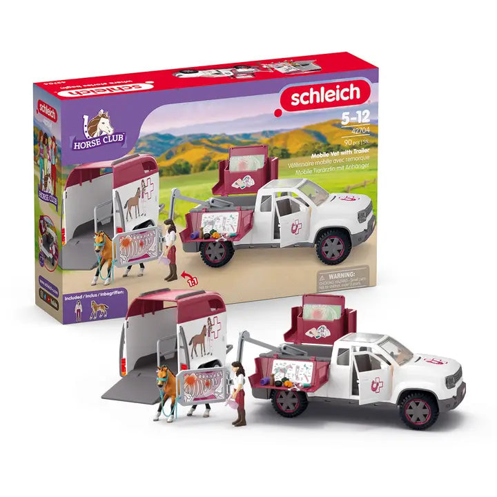 Schleich #42704 Mobile Vet. with Trailer - Brand New!
