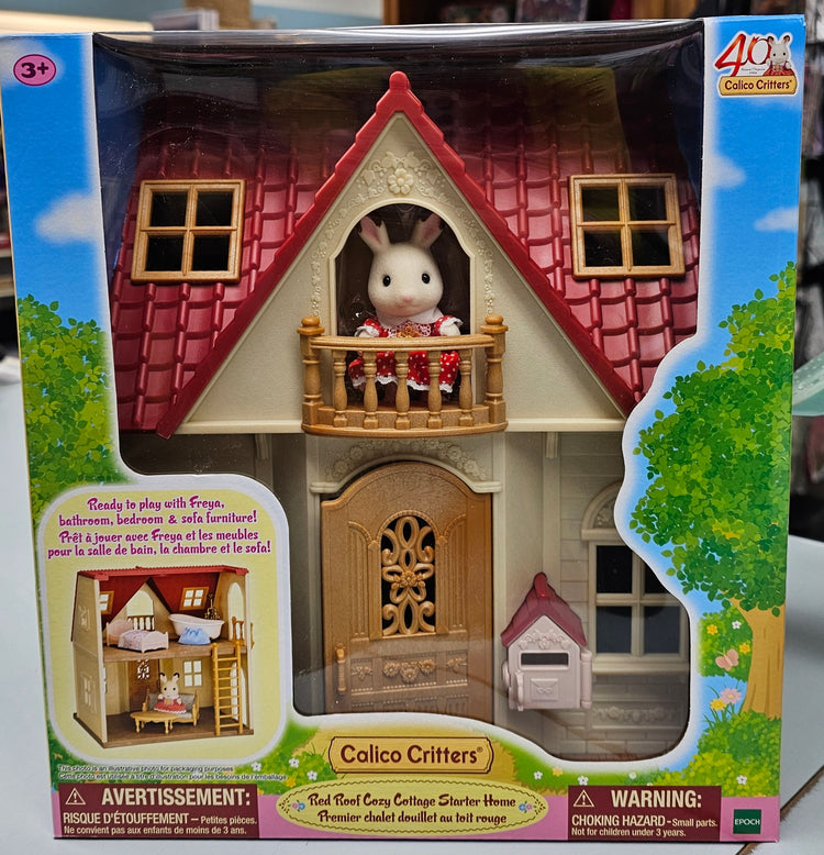 Calico Critters #CC2287 Red Roof Cozy Cottage Starter Home - Brand New!