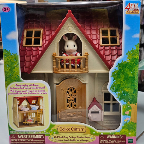 Calico Critters #CC2287 Red Roof Cozy Cottage Starter Home - Brand New!
