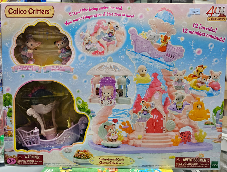 Calico Critters #CC2317 Baby Mermaid Castle - Brand New!