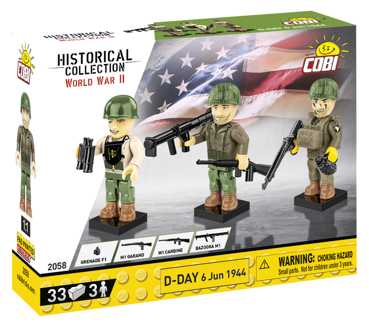 COBI #2058 D-Day 6 June 1944 Figures - Brand New!
