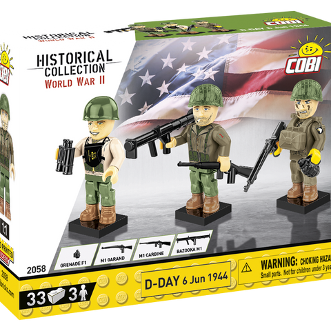 COBI #2058 D-Day 6 June 1944 Figures - Brand New!