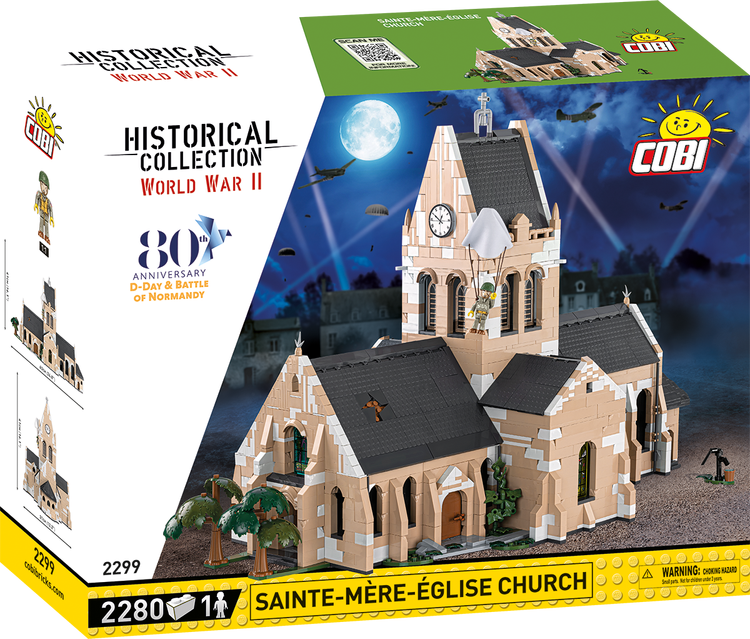 COBI TOYS #2299 Sainte-Mere-Eglise Church WWII NEW!