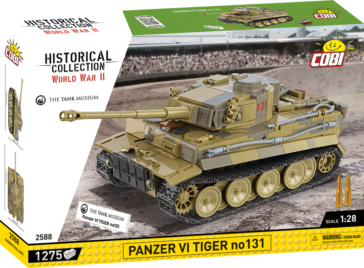 Cobi #2588 Tank Museum Panzer Tiger VI No. 131 Tank - Brand New!