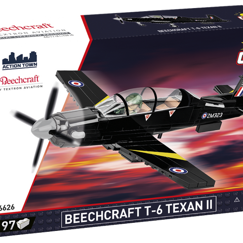 Cobi Blocks #26626 Beechcraft T-6 Texan II Turboprop Black - Brand New