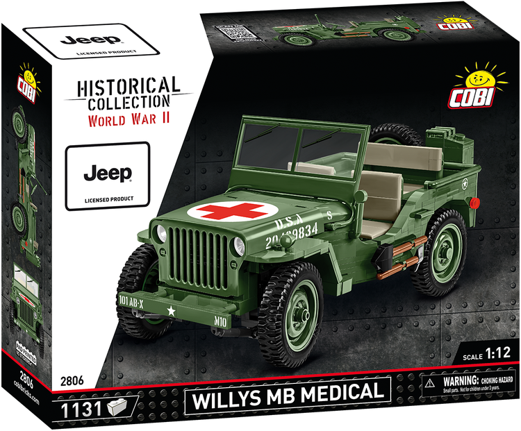 COBI #2806 JEEP Willys MB Medical Building Set NEW!