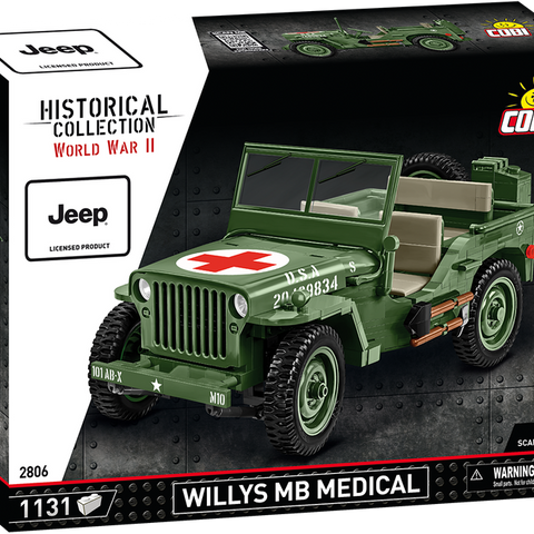 COBI #2806 JEEP Willys MB Medical Building Set NEW!