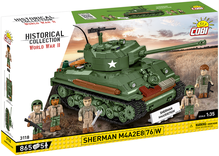 COBI TOYS #3118 Sherman M4A2E8(76)W Tank - Brand New!