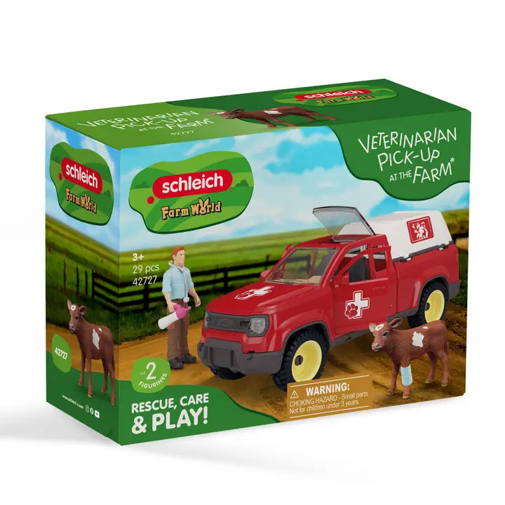 Schleich #42727 Veterinarian Pickup - Brand New!