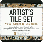 Peter Pauper Studio Series Artist's Tile Set: Black - Brand New!