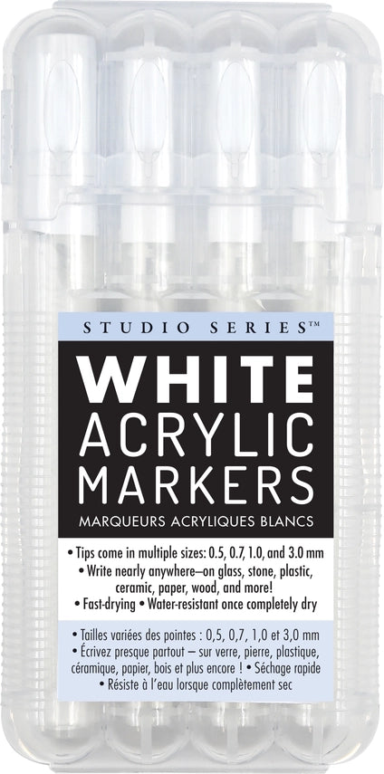 Peter Pauper Press Studio Series White Acrylic Markers - Brand New!
