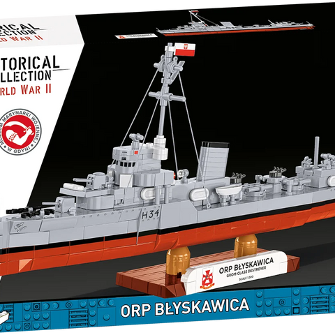 COBI #4865 ORP Błyskawica Destroyer - Brand New!