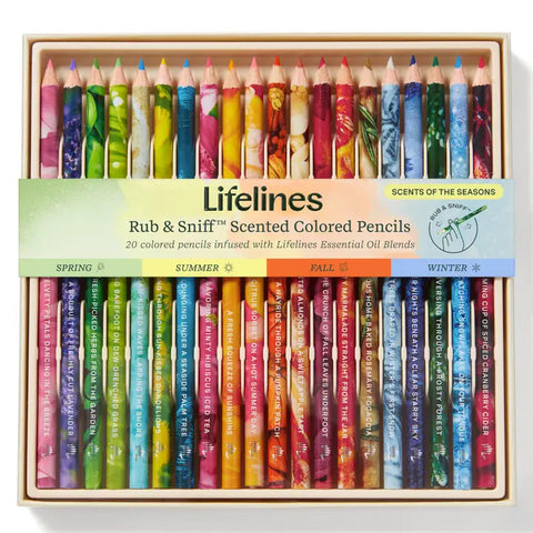 Lifelines Rub & Sniff Scented Colored Pencils - Scents of the Season 20 count #11-2519 - Brand New!